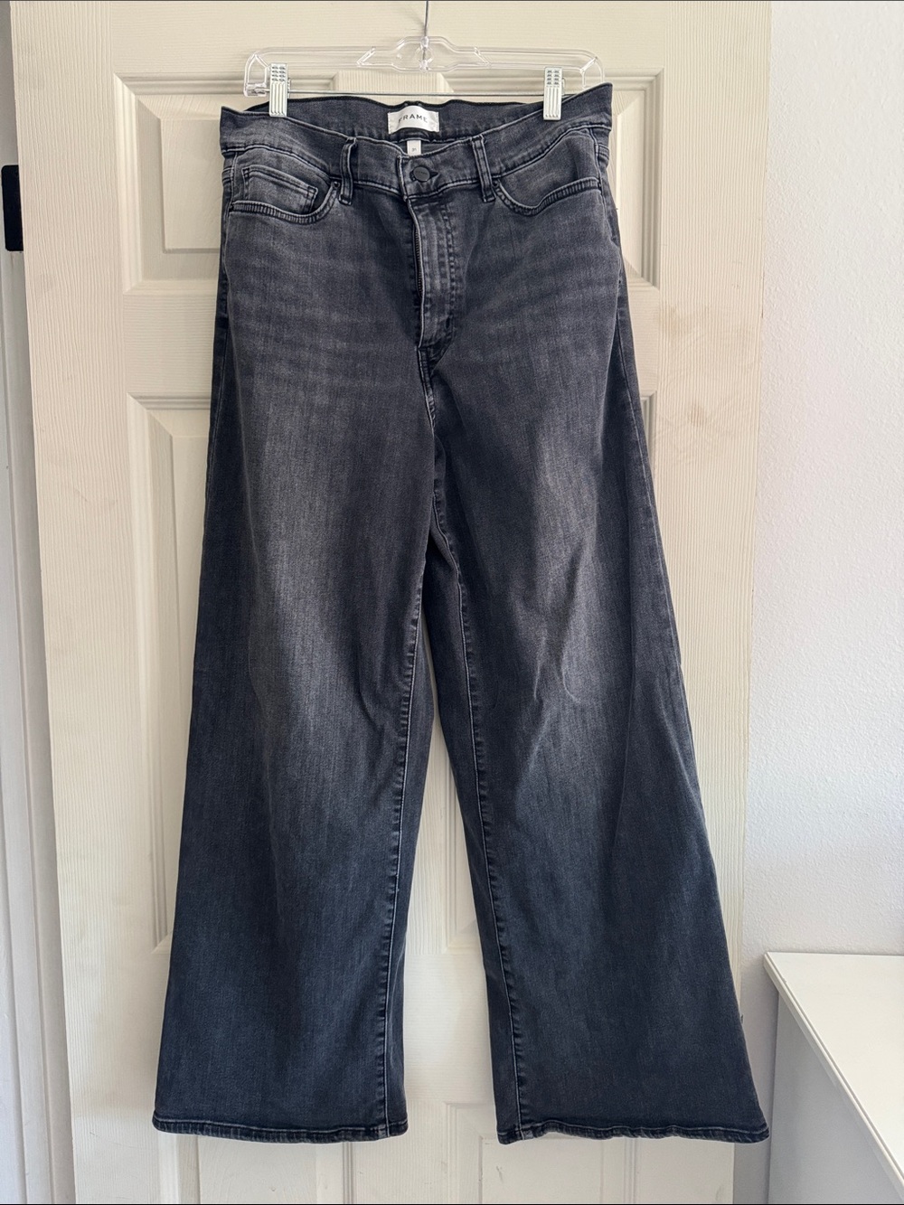 Frame Denim High-Rise Gray Jeans